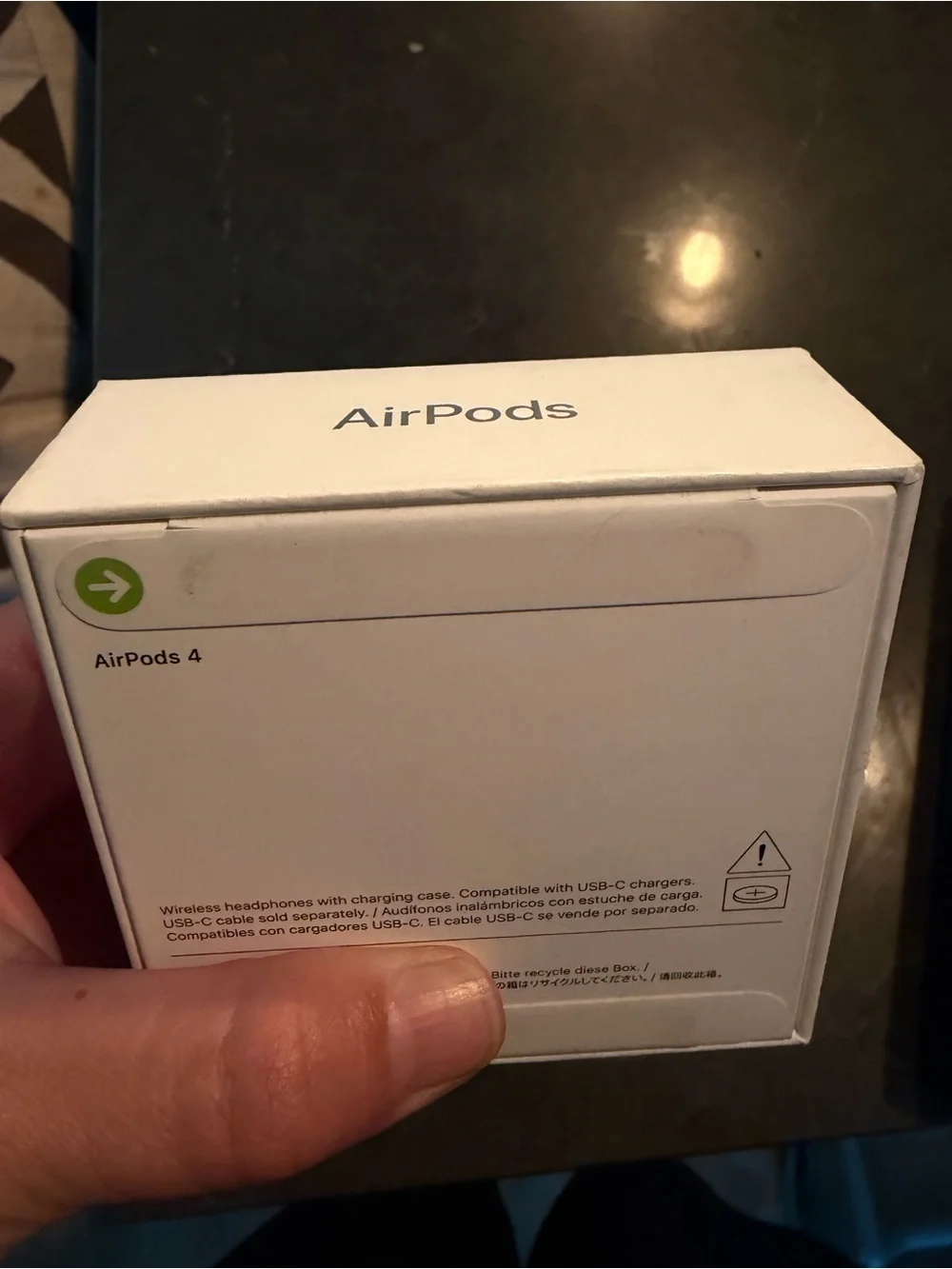 Apple AirPods 4 Packaging — White Box